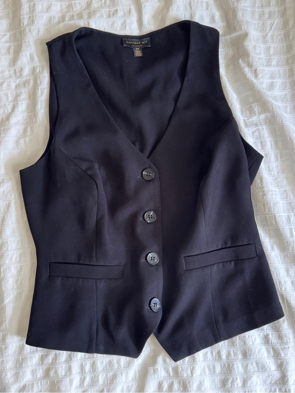 black vest top curvy shape